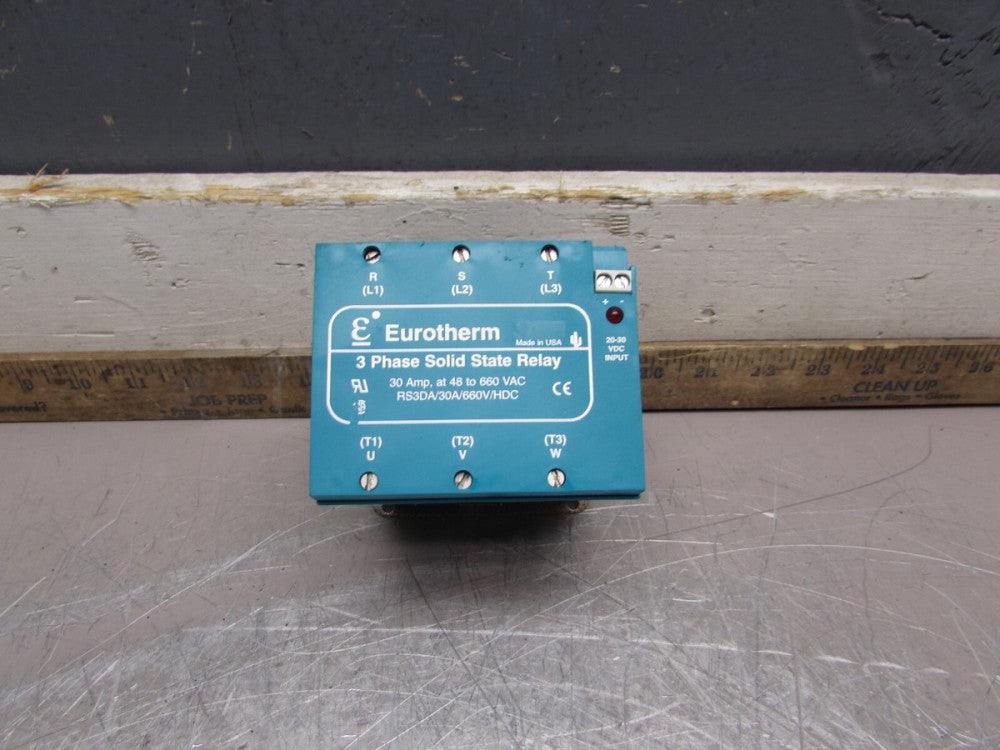 EUROTHERM RS3DA/30A/660V/HDC SOLID STATE RELAY 48-660VAC 30AMP  USED TAKEOUT !!