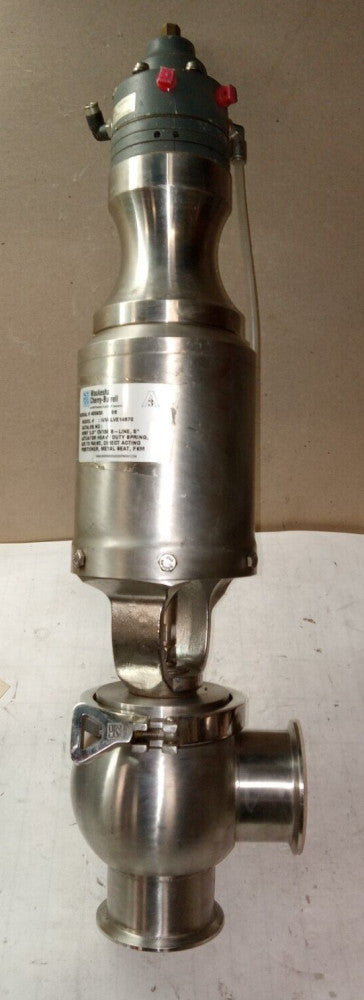 WAUKESHA CHERRY-BURRELL SS SANITARY VALVE W/ ACTUATOR 3" WVALVE14670 73N-B