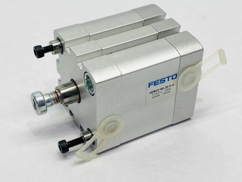 Festo ADNGF-40-20-P-A Compact Pneumatic Cylinder 40mm Bore 20mm Stroke