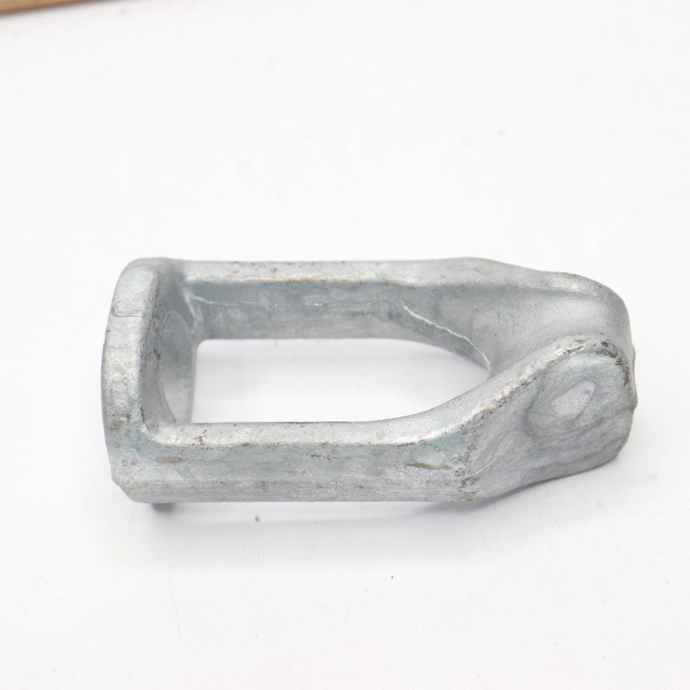 Straight Thimble Bolt Eyelet Gray 4"