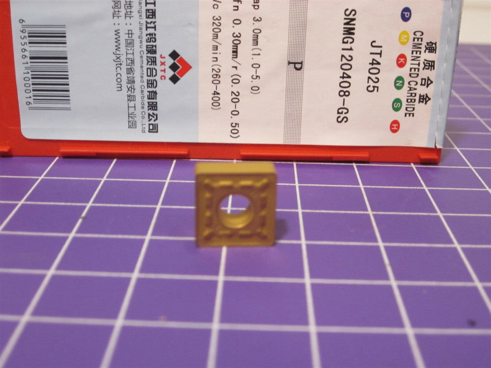 JXTC (JT4025) SNMG120408-GS Cemented Carbide Inserts Pack Of 10