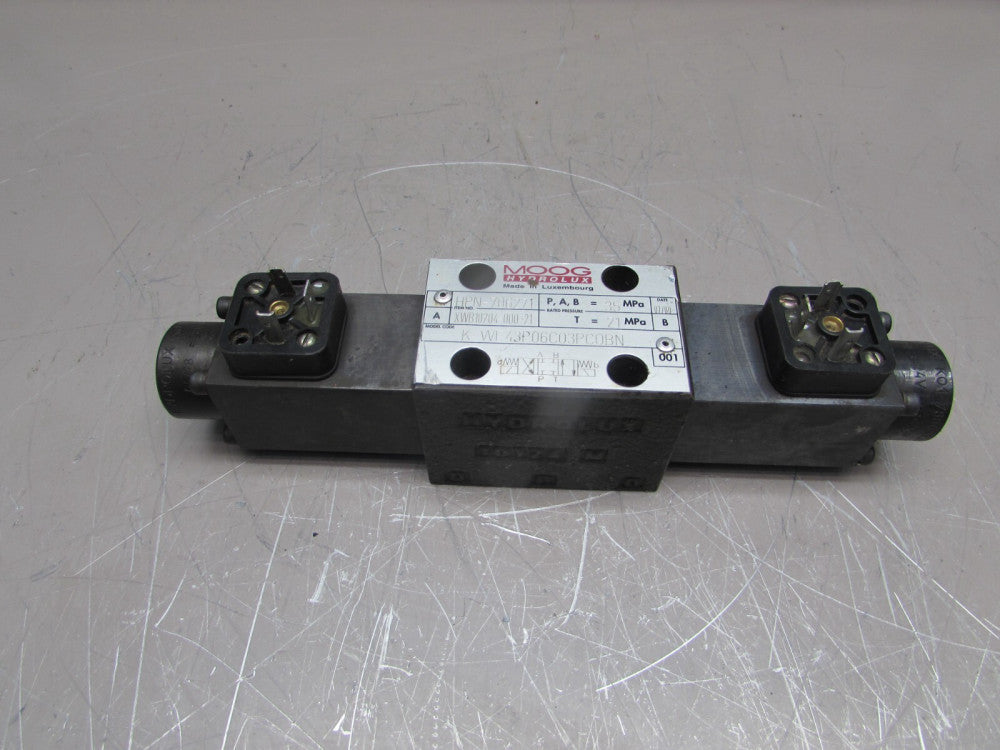 MOOG K-WE43P06C03PC0BN, HYD. SOLENOID VALVE, 24V, #HPN-706271, N/NIB MAKE OFFER!