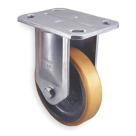 Zoro Select Tfh150pt15t24 Plate Caster,Rigid,Poly,6 In.,1600 Lb.,A
