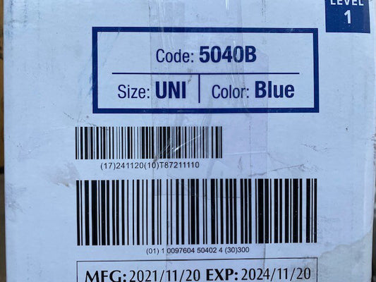 300 - Tronex 5040B Blue 3-Layer Face Masks with Meltblown Center, Medical Grade