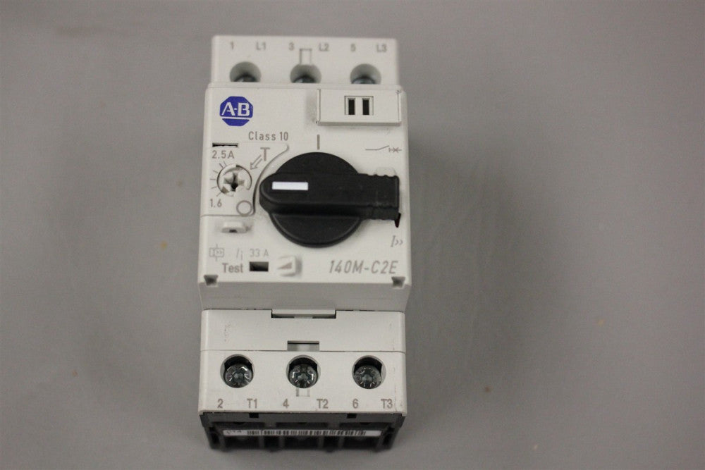 ALLEN BRADLEY MOTOR PROTECTION CIRCUIT BREAKER 140M-C2E-B25 SER D
