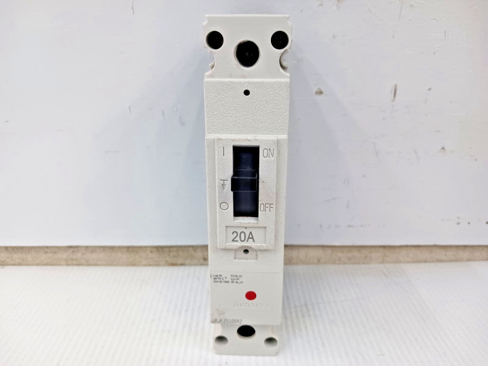 GE Record Plus 20 Amp Circuit Breaker 1 Pole 347 VAC 22kA FBV16TE020RV