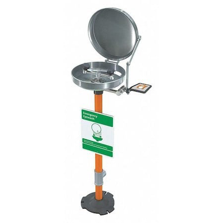 Guardian Equipment G1825bc Plumbed Eyewash, Floor Mount, Plumbed, 38 In H., 16