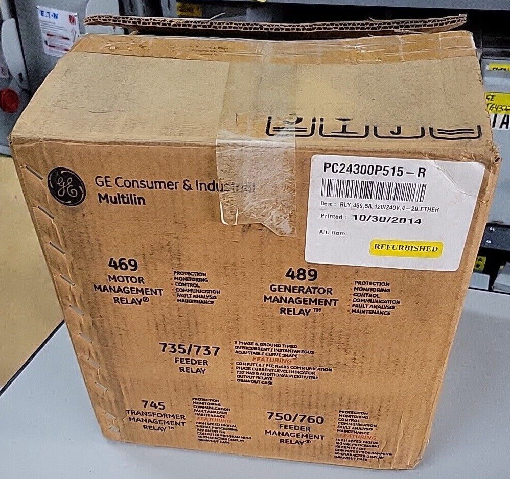 GE 9C24300P515-R RLY 469.5A 120/240V 4-20 ETHER