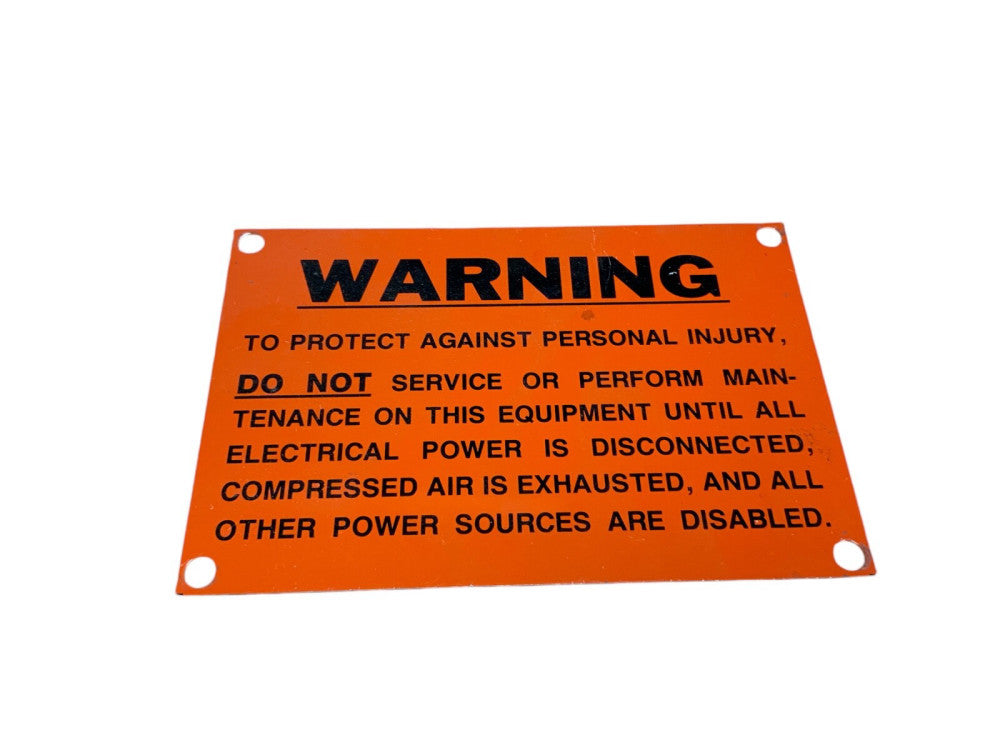 15-Pack Durable Safety Warning Signs with 3M Adhesive Backing