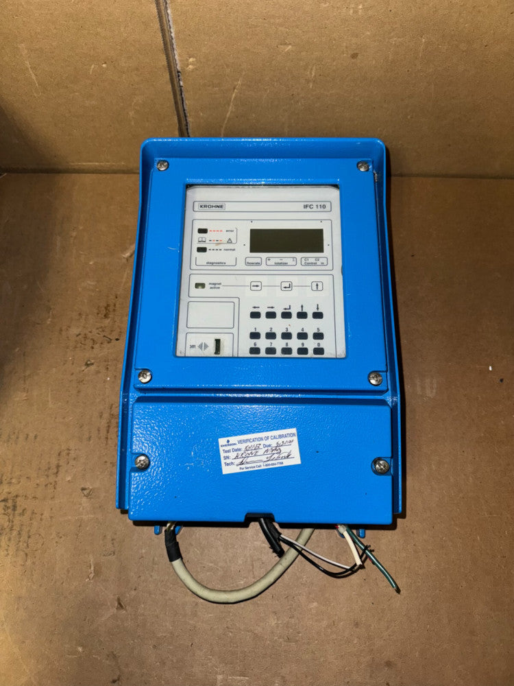 KROHNE IFC 110 SIGNAL CONVERTER FOR ELECTROMAGNETIC FLOW METER, USED! M/O!