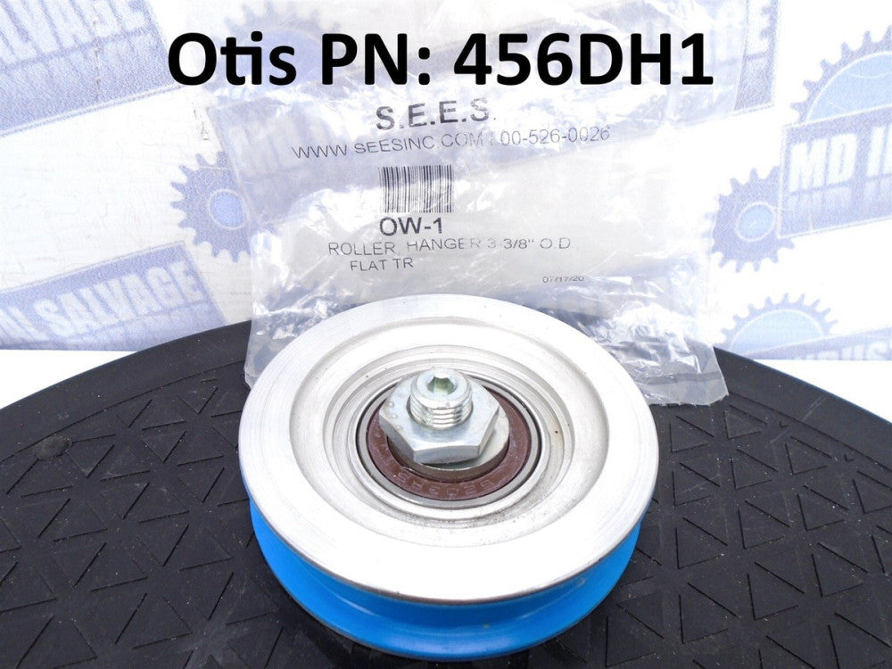 SEES - OW-1 Known As OTIS - 456DH1 ELEVATOR ROLLER HANGER 3-3/8 OF Flat Track