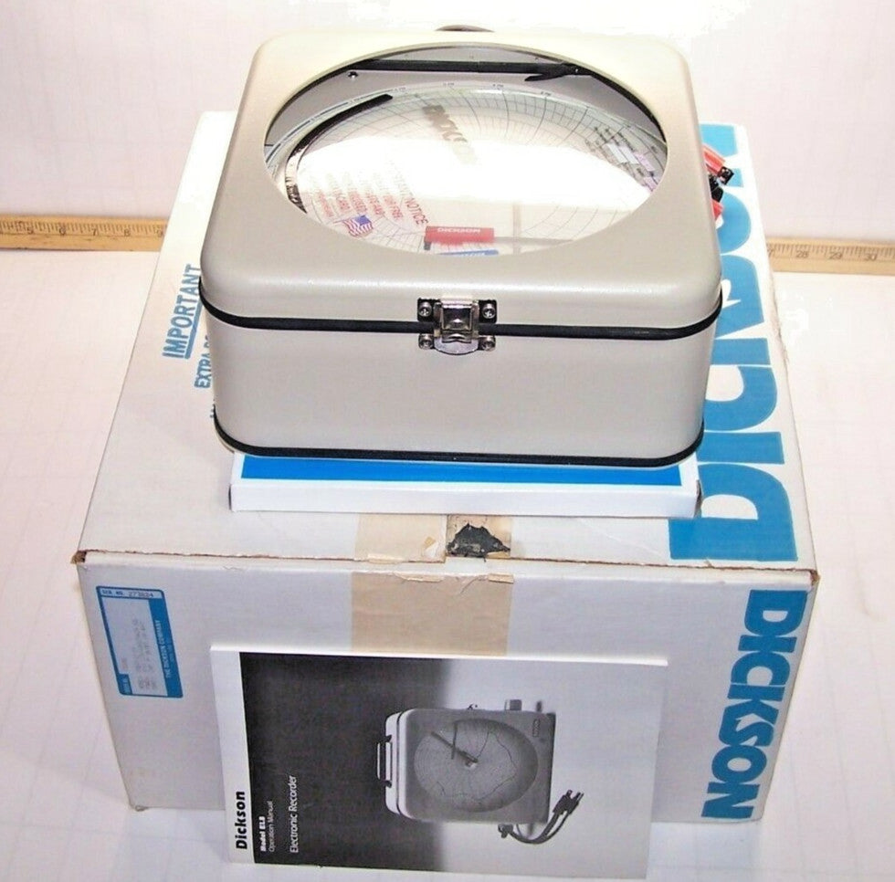 New Dickson 24 Hour EL8 Chart Recorder 240 VAC 8"  EVEV8-E2-24