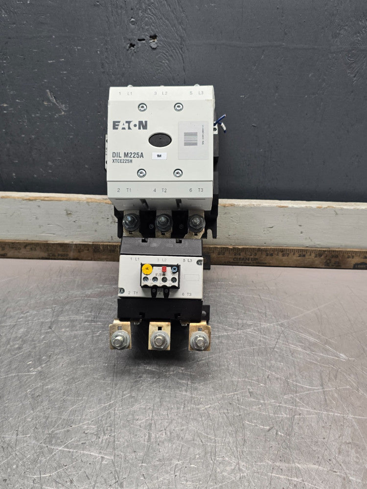 EATON DIL M225A XTCE225H CONTACTOR WITH OVERLOAD ,24VDC COIL,MAKE OFFER!