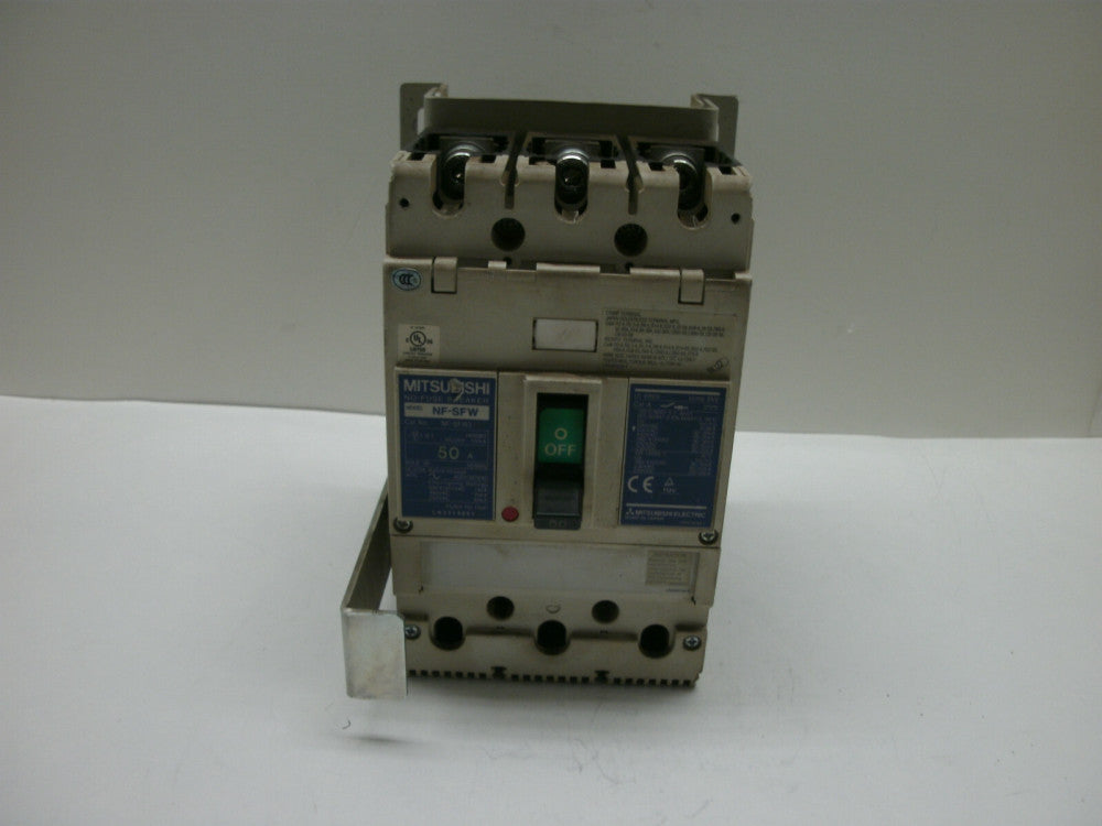 MITSUBISHI NF-SFW3 CIRCUIT BREAKER 50A 3P AC220V 600Y/347VAC