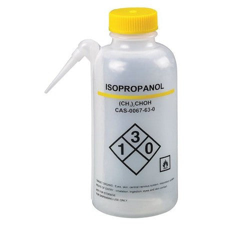 Zoro Select 24J887 Translucent, Wash Bottle 16 Oz., 4 Pack (Formerly Lab Safety