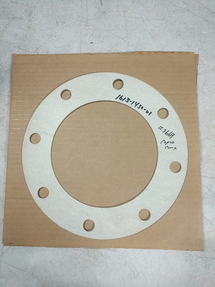 ATLAS COPCO GASKET M 168 260X1T 8HOLES - 1613143201 - GENUINE OEM