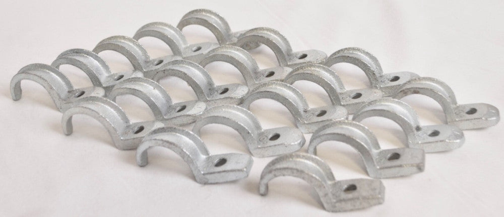 19 Count 1" Conduit Clamp One-Hole Pipe Straps Malleable Iron Lot