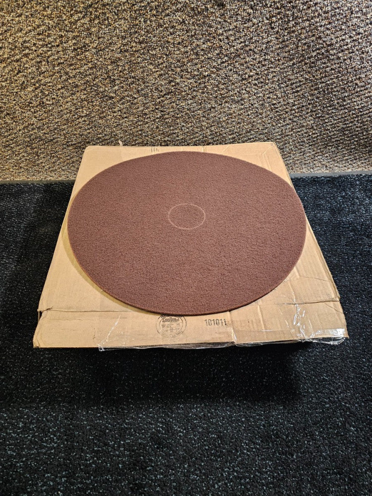 (QTY 10) Triple S 31267 Eco 1000 20" Maroon Stripping Floor Maintenance Pads