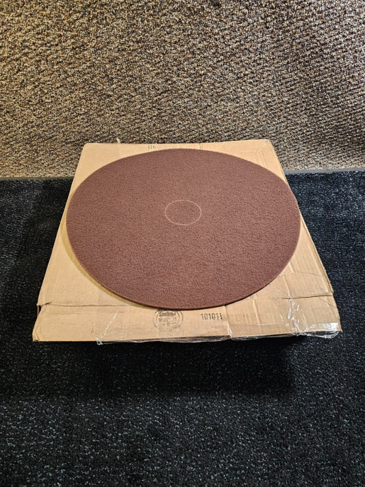(QTY 10) Triple S 31267 Eco 1000 20" Maroon Stripping Floor Maintenance Pads