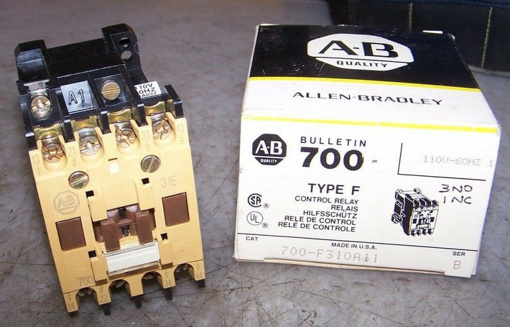 NEW ALLEN BRADLEY 700-F310A11 CONTROL RELAY 110 VAC COIL 600 VAC
