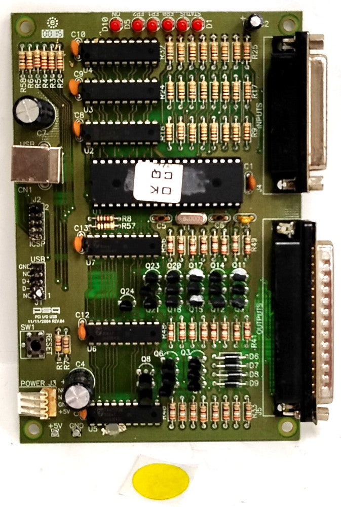 PSG USB INTERFACE CIRCUIT BOARD PCI-1/O-USB REV.04 MALE-FEMALE CONNECTS