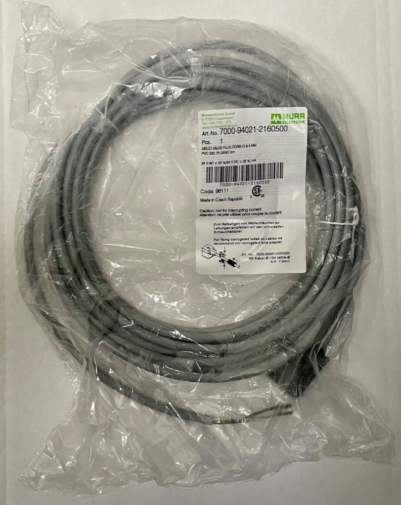 MURR ELEKTRONIK 7000-94021-2160500  (BRAND NEW) original pkg 5 meters long