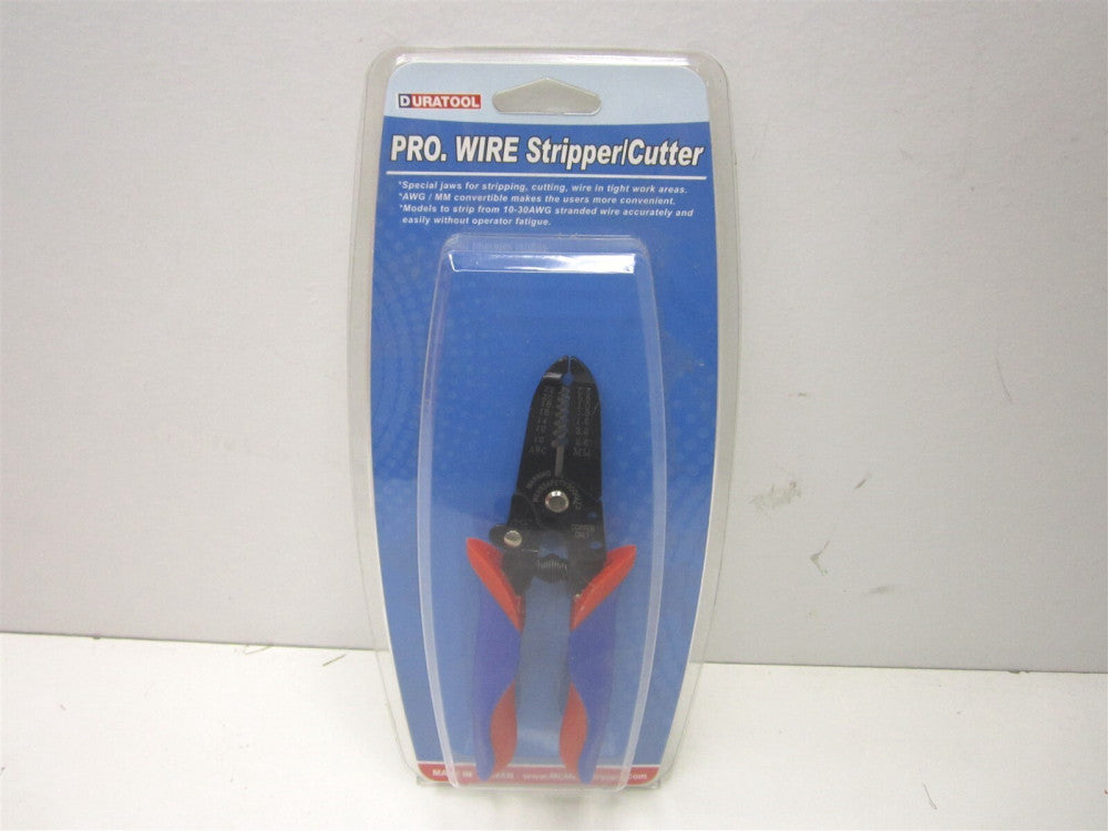 Duratool (GTA-106A) 6 " Overall Length 10AWG - 22AWG TPR Handle Wire Stripper
