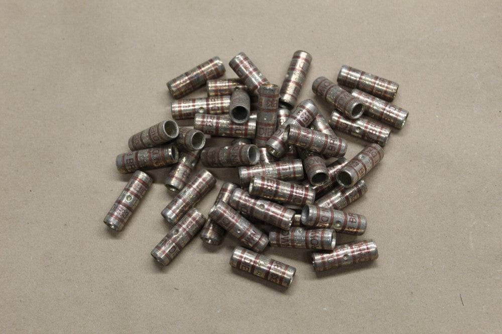 NOS Lot of 40 Thomas & Betts Brown Die 33 Butt Crimp Connectors 2-3STR 60N