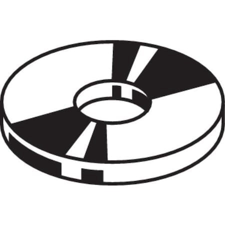 Zoro Select U38210.050.0175 Fender Washer, For Screw Size 1/2" ,Steel Zinc