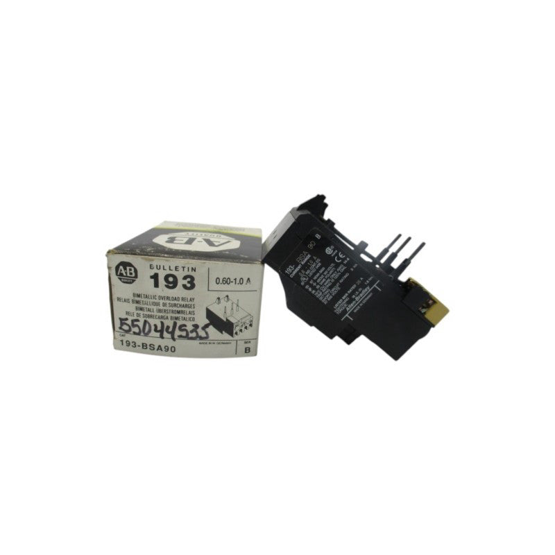 ALLEN BRADLEY 193-BSA90 SER. B 600V 0.6-1.0A (BK/YL) NSMP