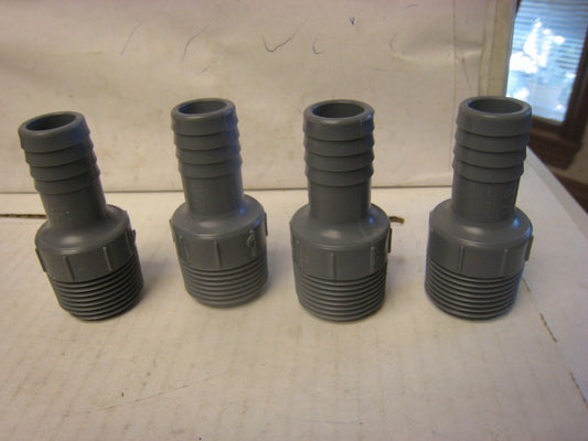 4 BOSHART Fitting 3/4" Poly Pipe Insert X 1" MIP threadedReducing Male Adapter