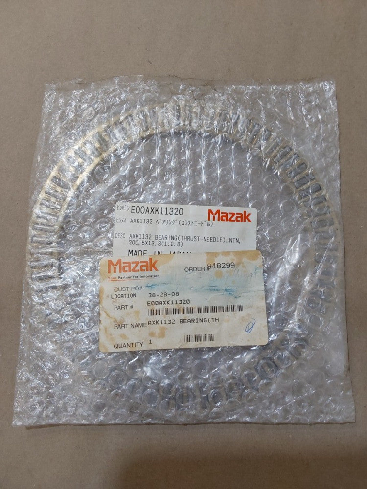 Mazak AXK1132 Bearing (Thrust-Needle) NTN, 200, 5x13.8 (1:2.8) E00AXK11320 |4368