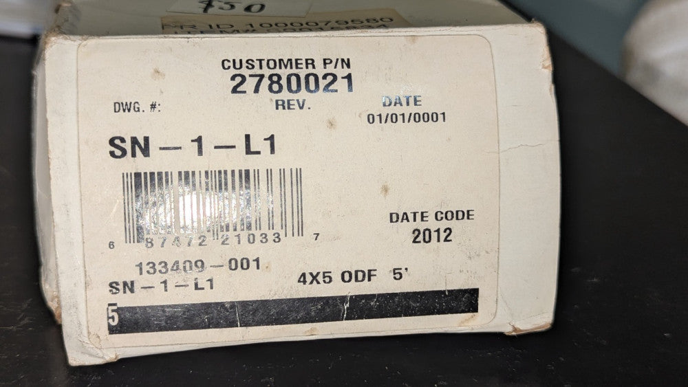 Sporlan Expansion Valve SN-1-L1 4X5  ODF 5'NIB