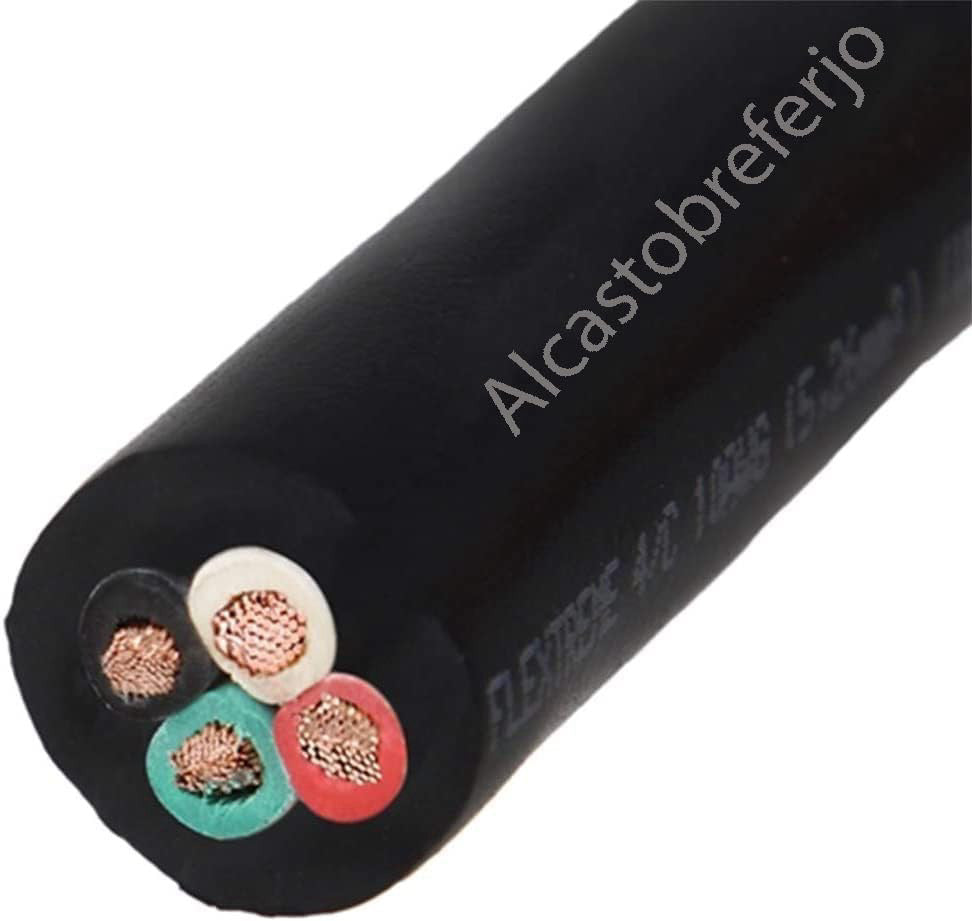 16/4 SOOW 4 Wire Bulk Cable, 100 Ft | | 10 Amps 600v Water and Oil Resistant