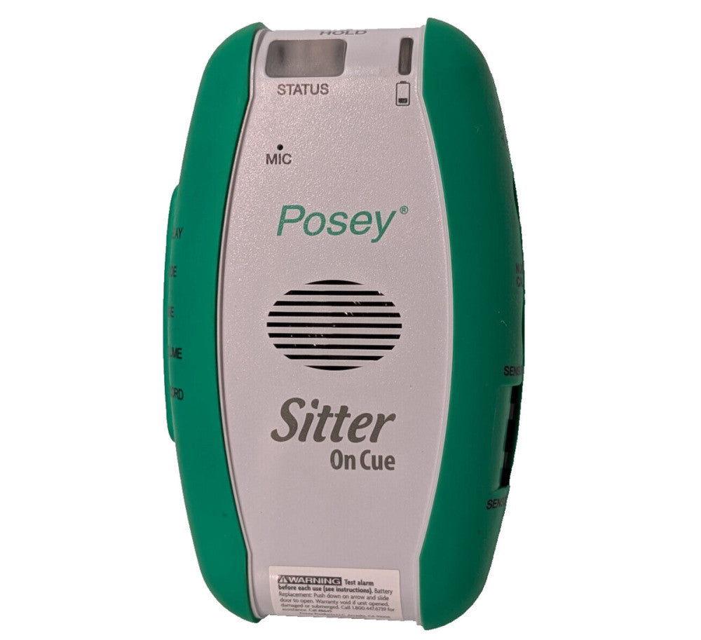 Posey 8645 Sitter on Cue Patient Alarm, 9V Battery Operated Caregiver Monitor