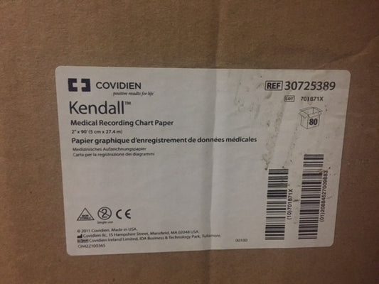 (1 case) Covidien 30725389 Kendall Medical Recording Chart Paper (NEW)