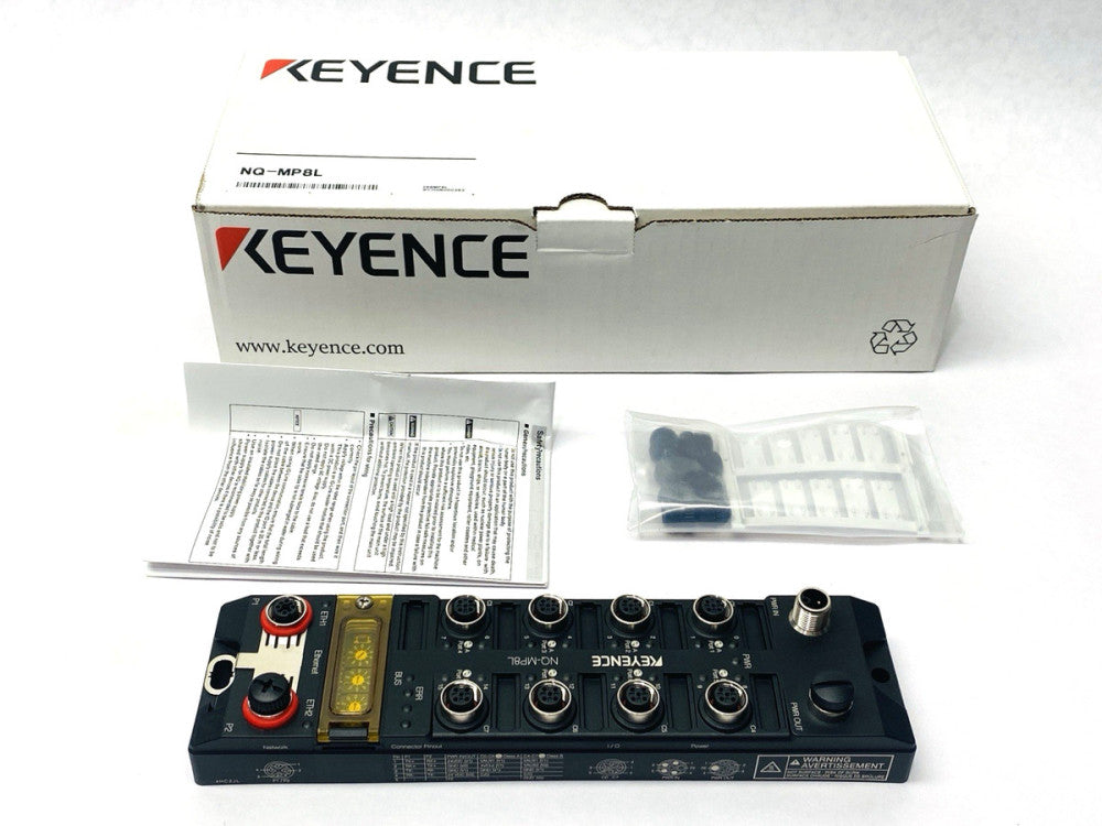 Keyence NQ-MP8L 8-Port Multi-Protocol Compatible IO-Link Master Module
