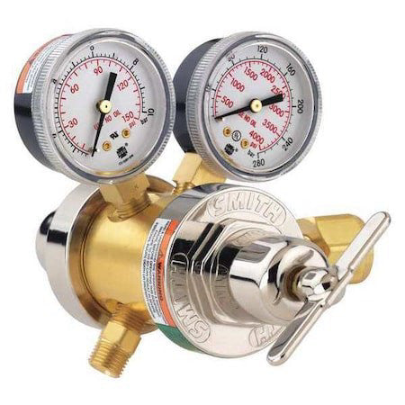 Smith Equipment 35-125-540 Gas Regulator, Oxygen, Two Stage, 0.825"-14 Inlet,