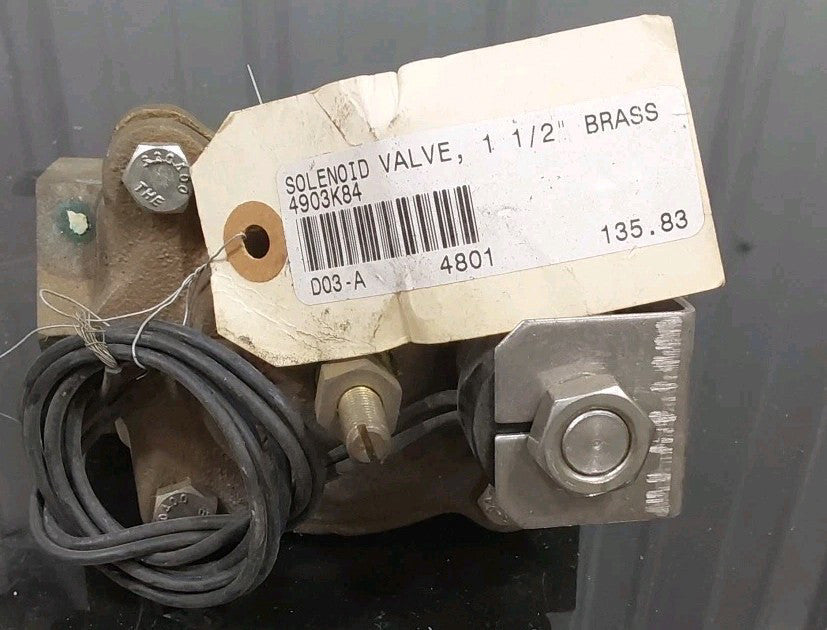 Brass Solenoid Valve 1 1/2" 4903K84
