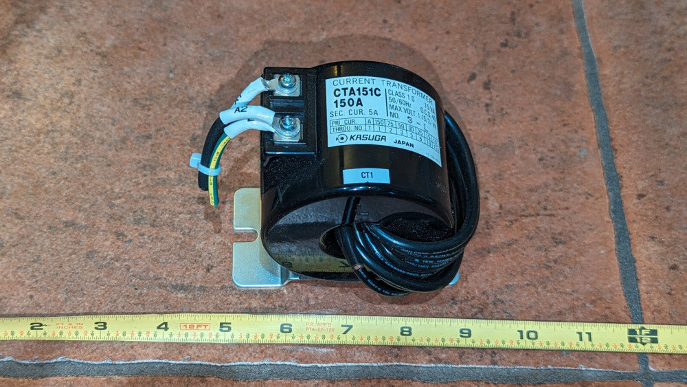 (1) Kasuga 150A Current Transformer Secondary Current 5A CTA151C