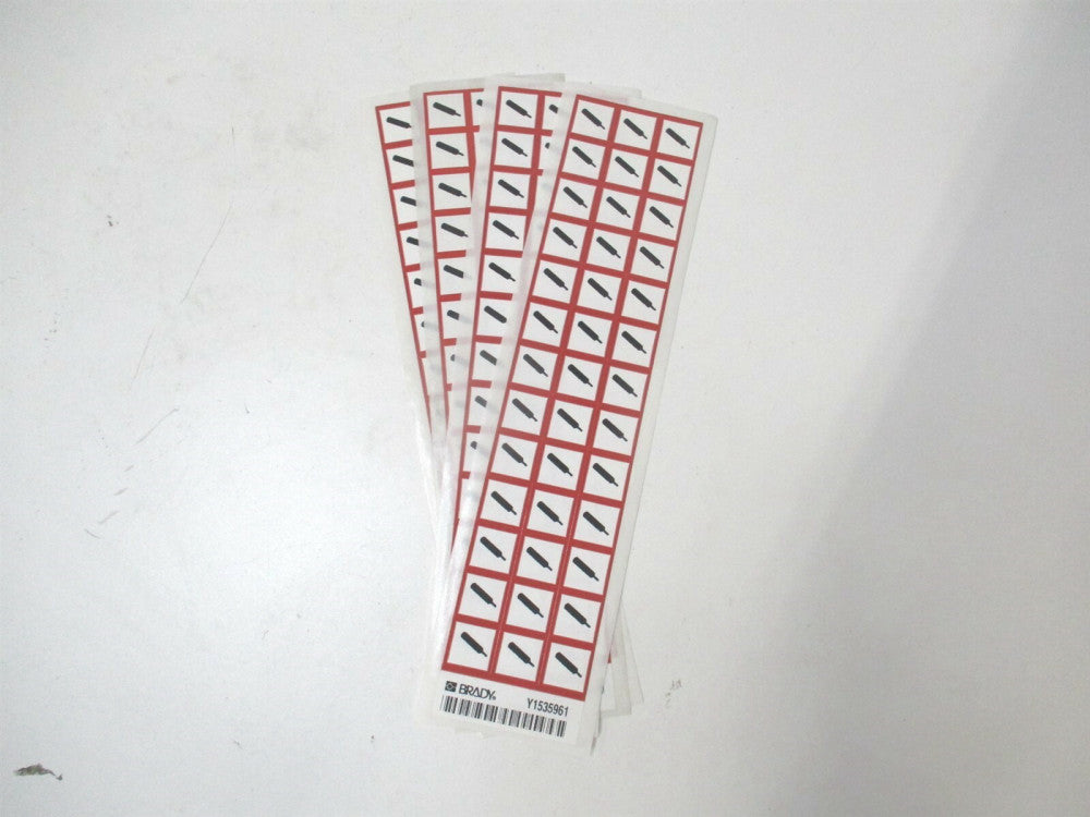 Brady (118887) 5/8" x 5/8" Write on Surface GHS Label 39ct. - Lot of 4