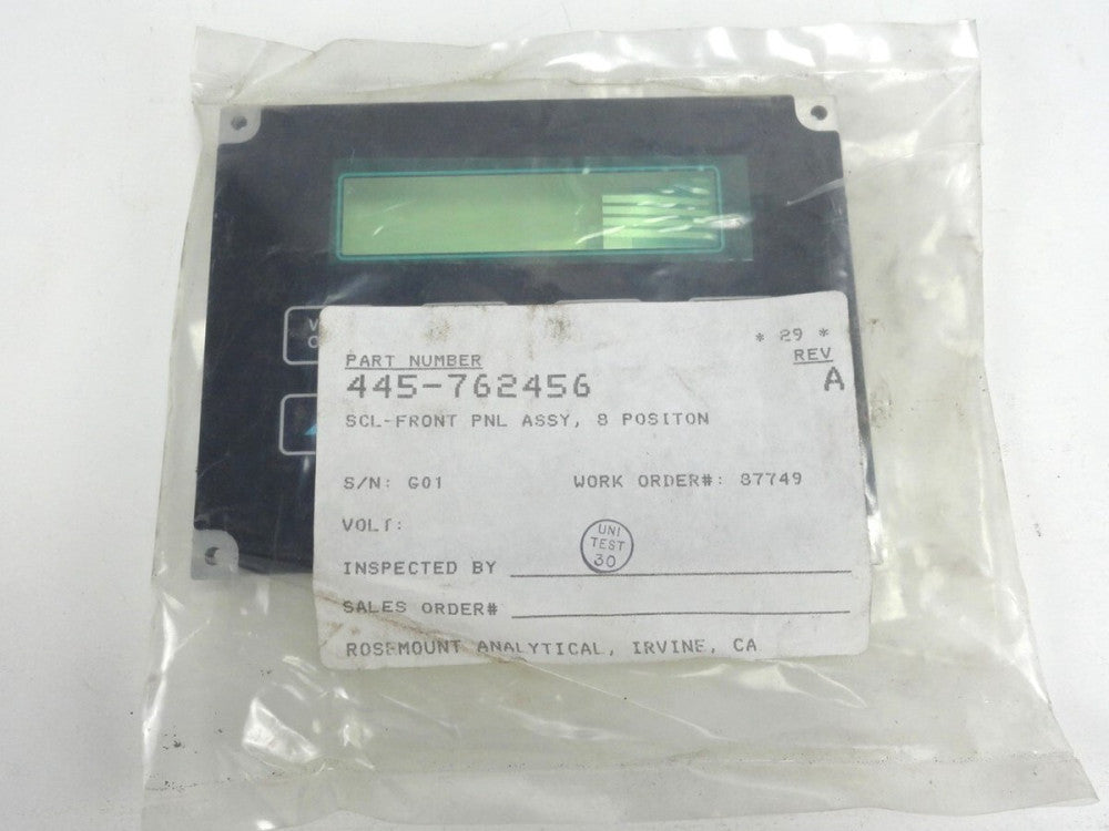 ROSEMOUNT 445-762456 DISPLAY MODULE COVER PANEL ASSY 8 Positions (NEW in BOX)