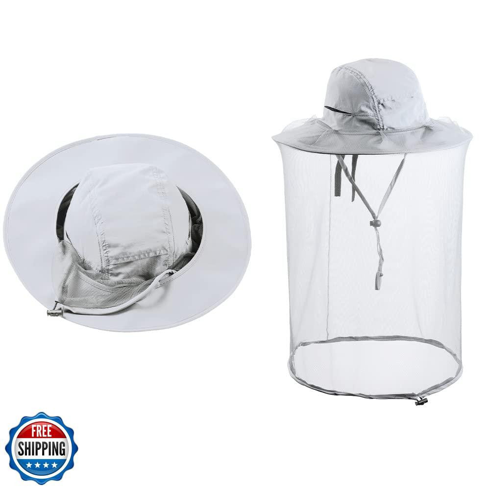 Head net hat Beekeeping Beekeeper bee Veil hat Hunting Netting mesh Hood Cap 