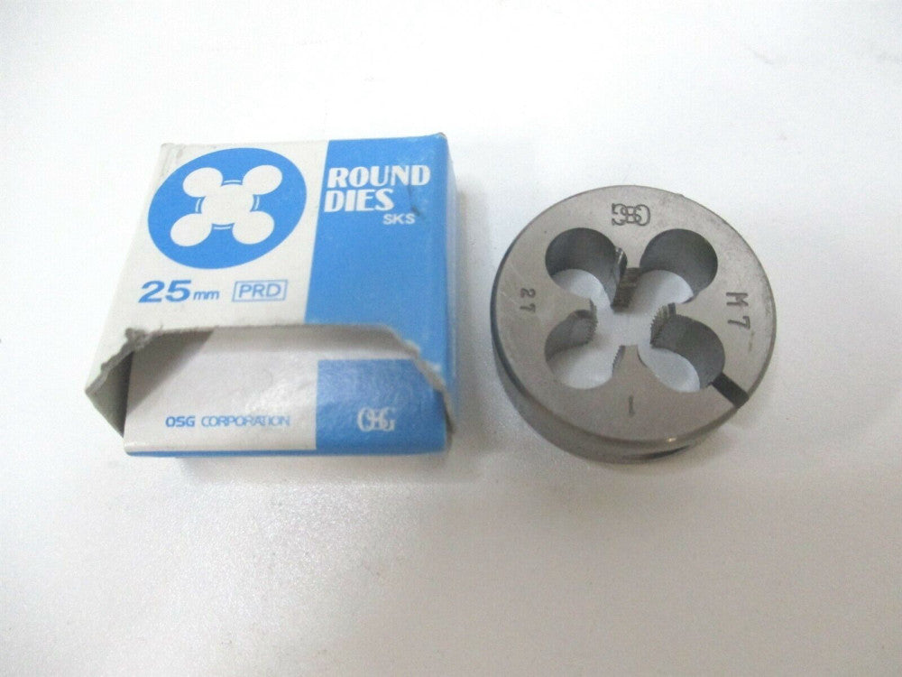 OSG (46082) M7x1.00 Metric Coarse High Speed Steel RH Round Adjustable Die 