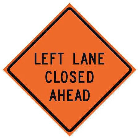 Eastern Metal Signs And Safety 669-C/36-Rvfo-Ll Lane Closed Traffic Sign, 36 In
