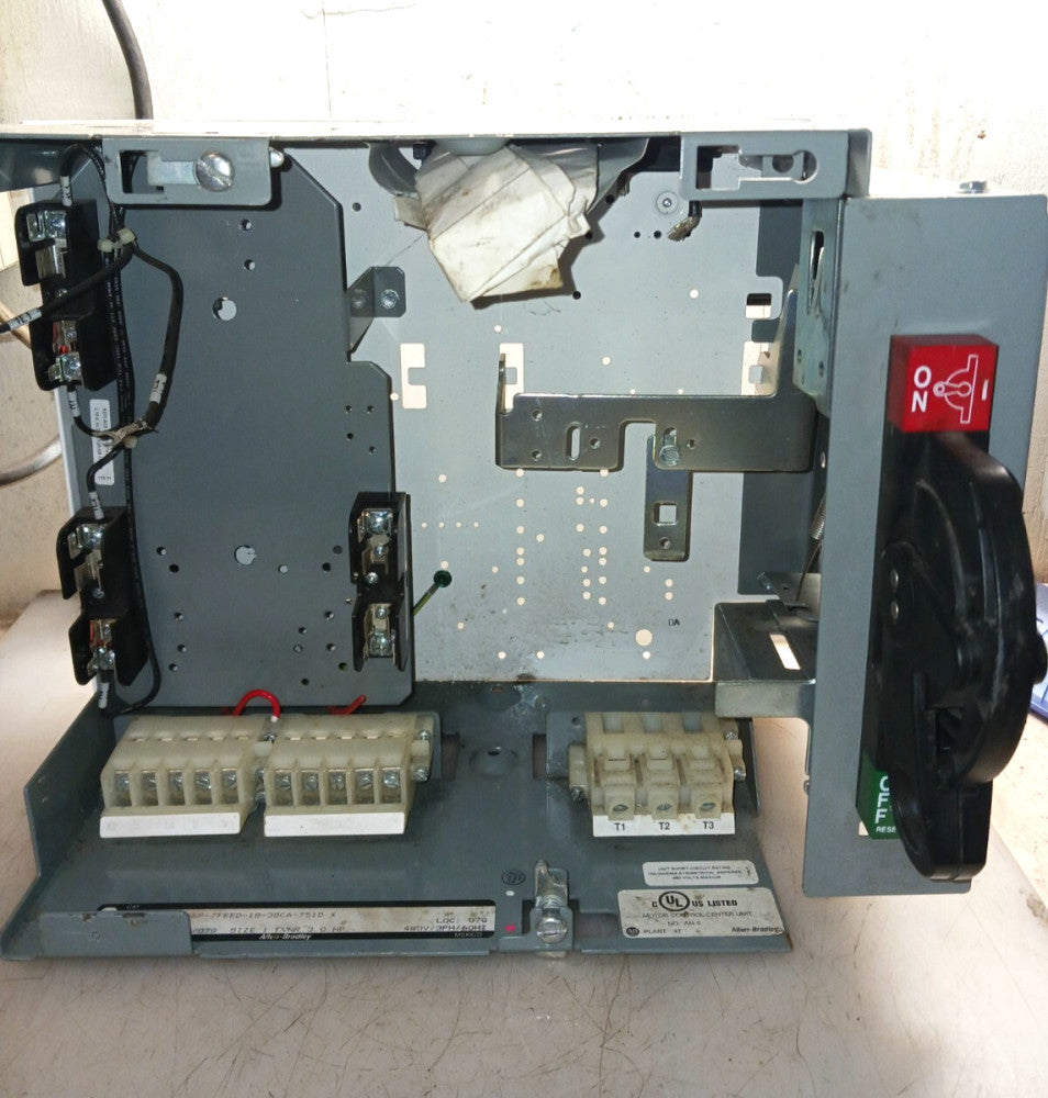 Allen-Bradley Empty MCC Bucket Starter/Breaker  2113B-BAB-6P-7FEED-18-38CA-751D