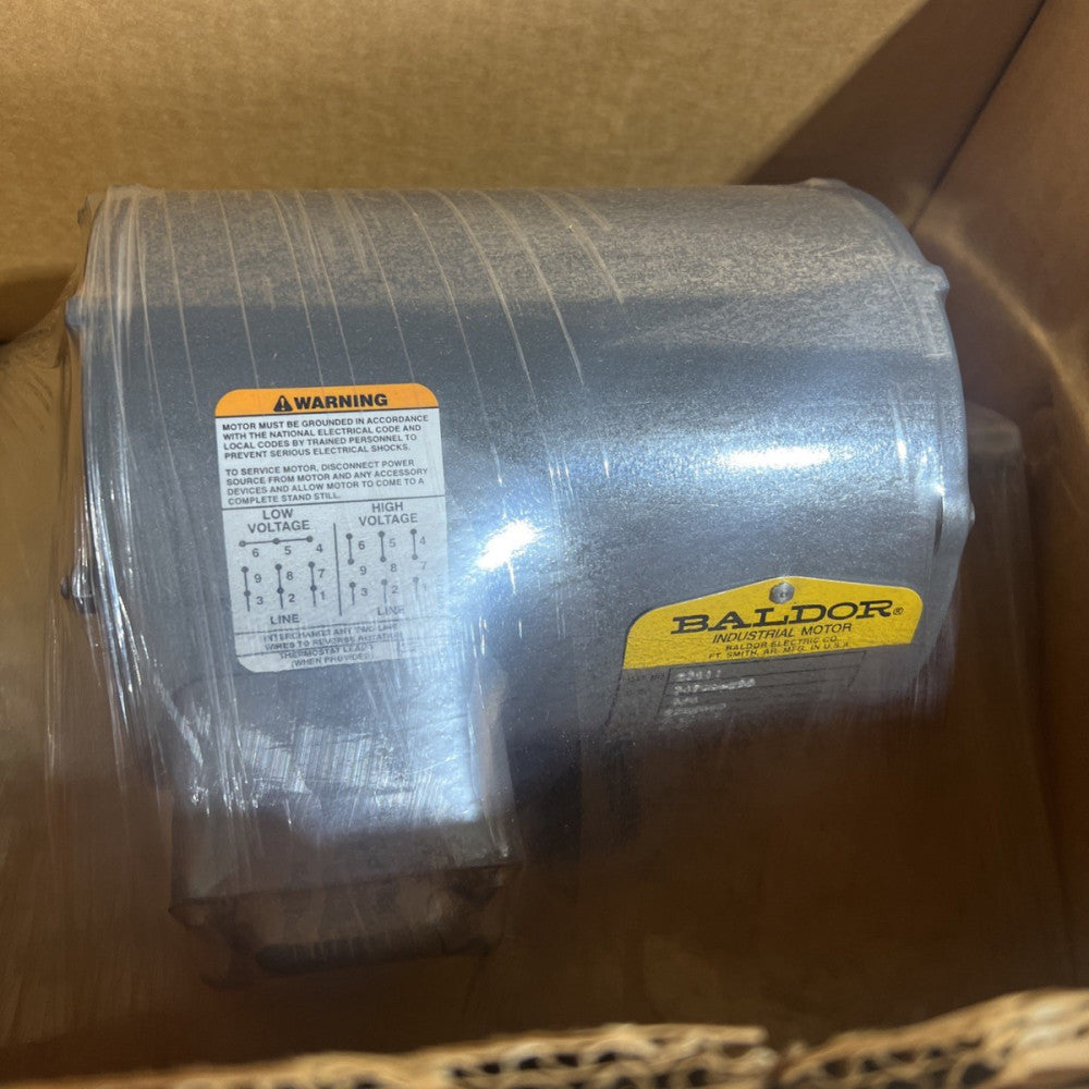 BALDOR 3/4HP 3450RPM 3-Phase General Purpose Electric Motor M3111 Nos Surplus