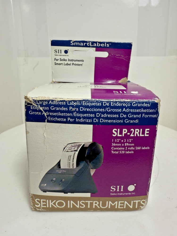 Seiko SLP-2RLE Barcode Label 520 Count 1-1/2" x 3-1/2"