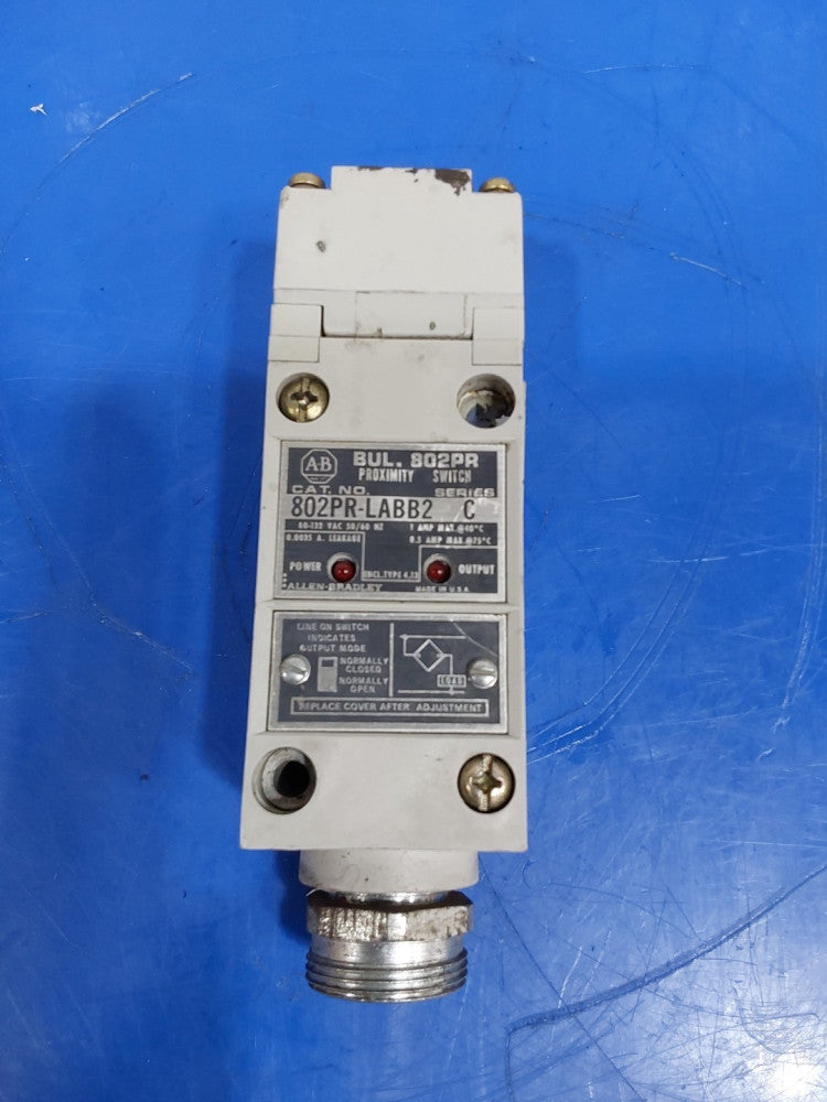 ALLEN BRADLEY 802PR-LABB2 SER C PROXIMITY SWITCH