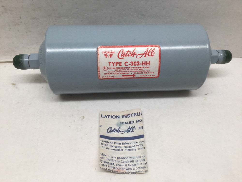 Sporlan Catch All Drier Filter C-303-HH 3/8" SAE Flare